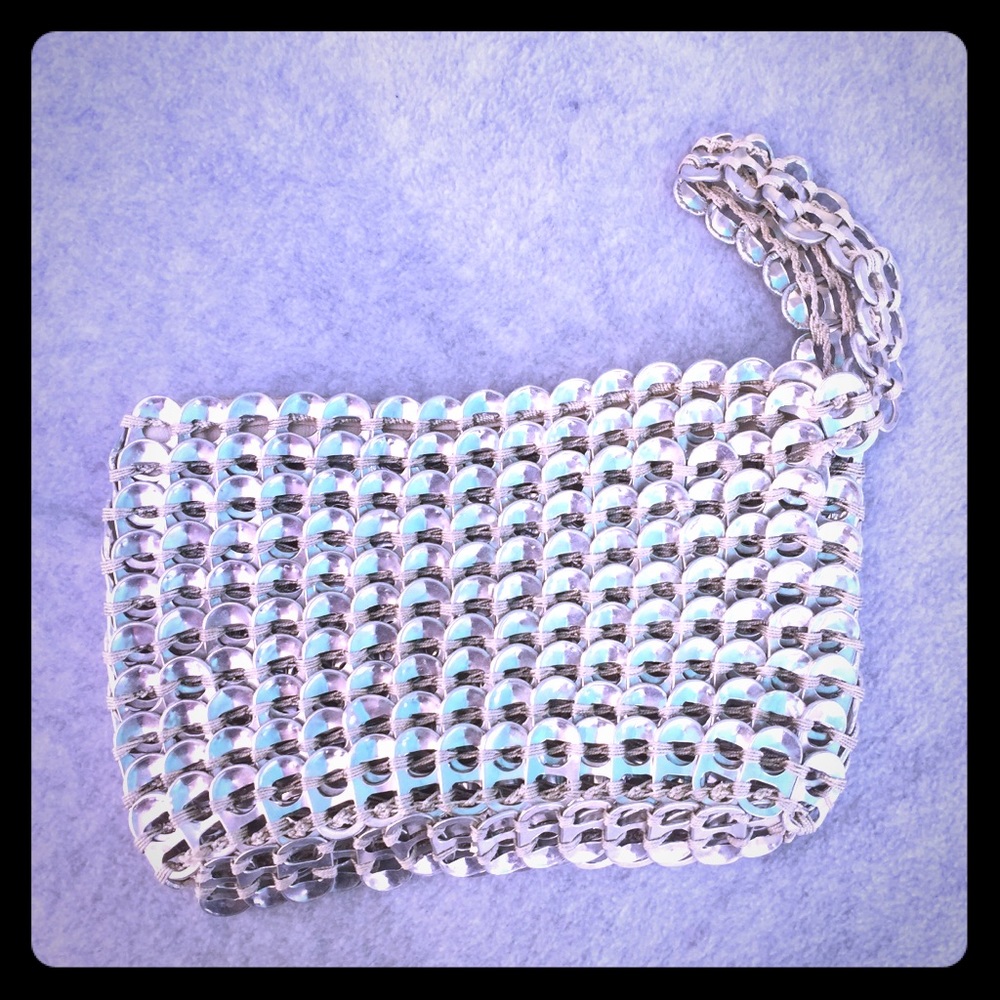 SOLD Pop / soda can pull tabs wristlet